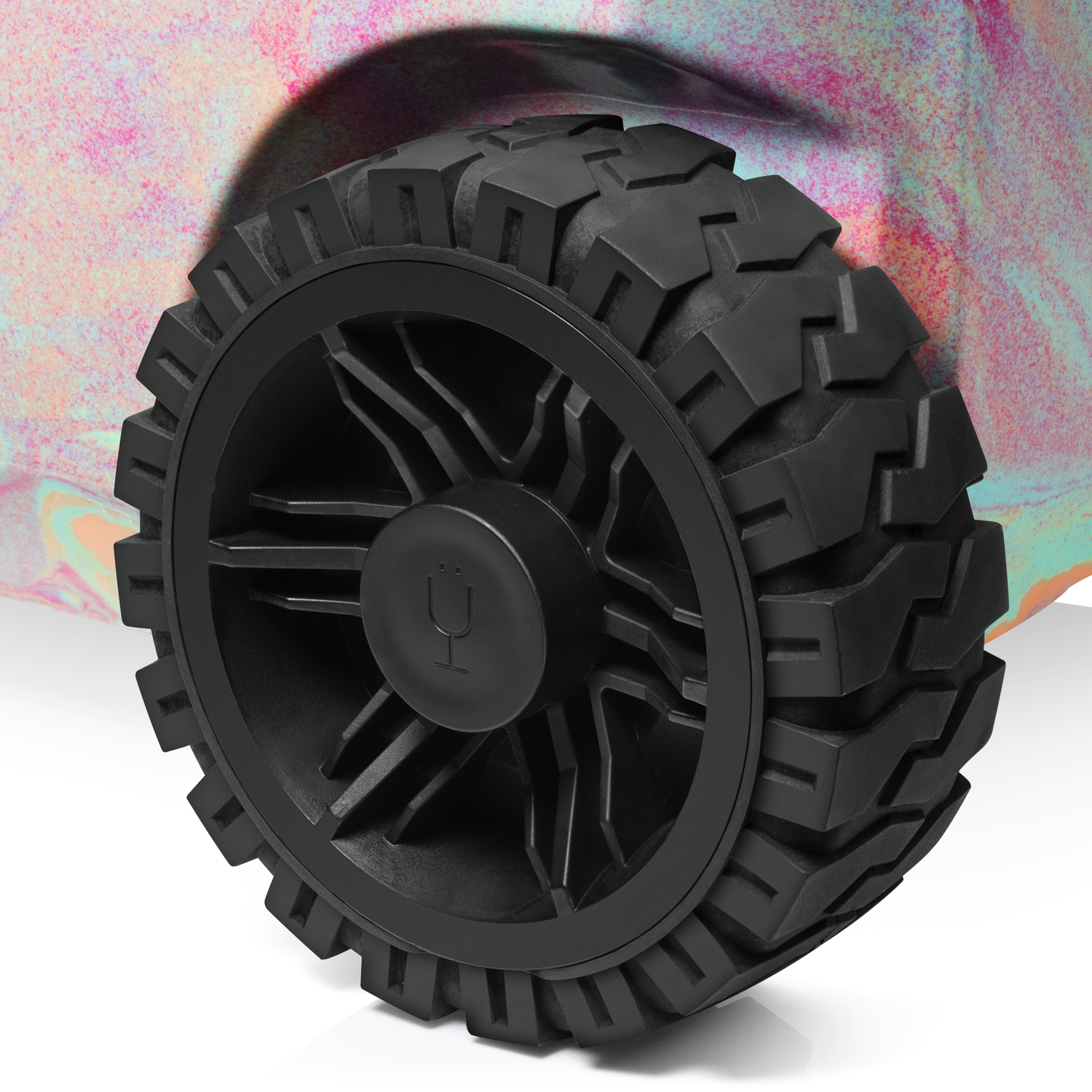 BrüTank 55-Quart Rolling Cooler | Rainbow Swirl